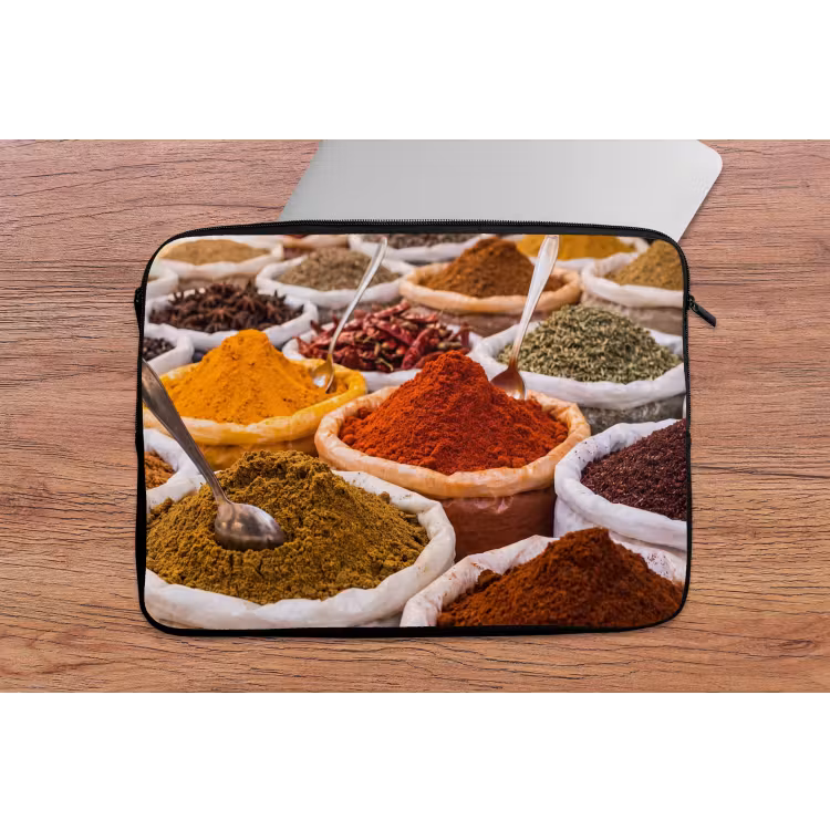 Laptophoes - Kruiden - Markt - Eten — 2