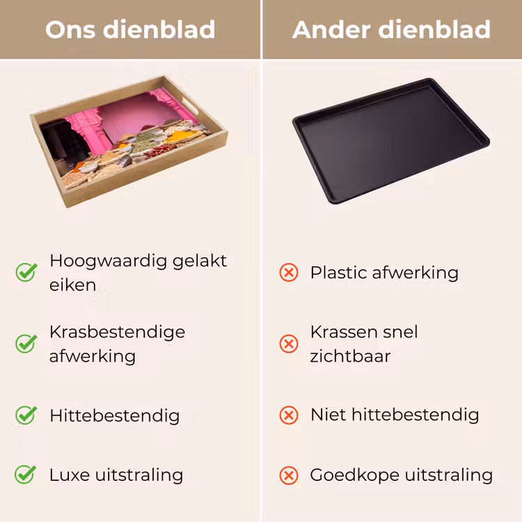 Dienblad - Kruiden - Markt - Roze — 3