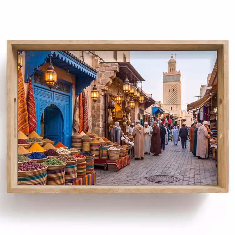 Dienblad - Markt - Oosters - Kleurrijk — 1