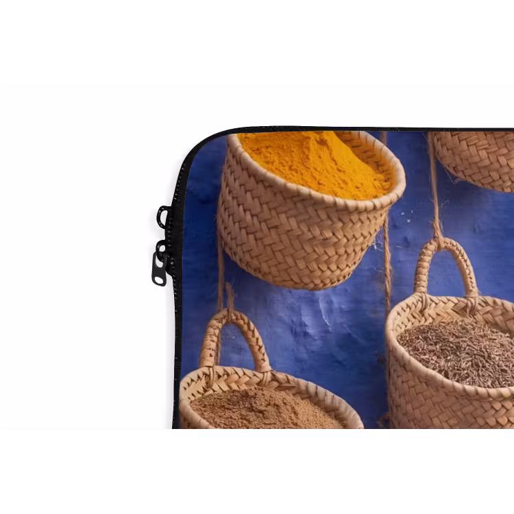 Laptophoes - Kruiden - Manden - Markt — 5