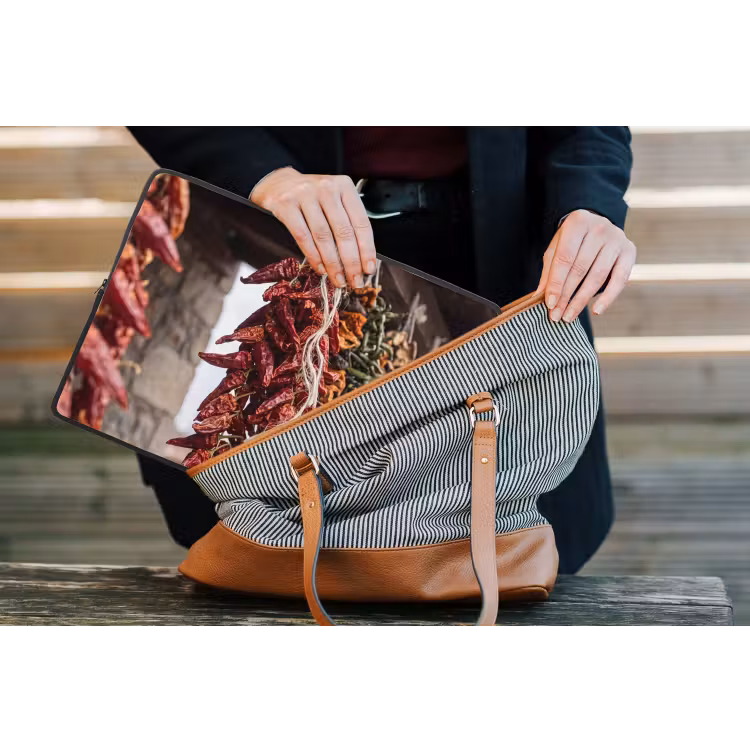 Laptophoes - Rode pepers - Eten — 4