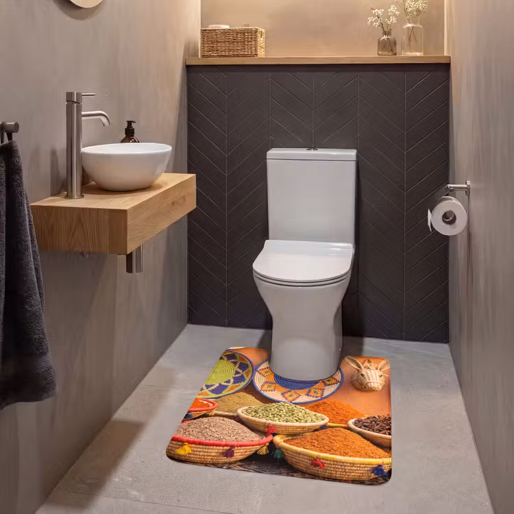 Wc Mat - Eten - Kleurrijk - Cultuur — 2