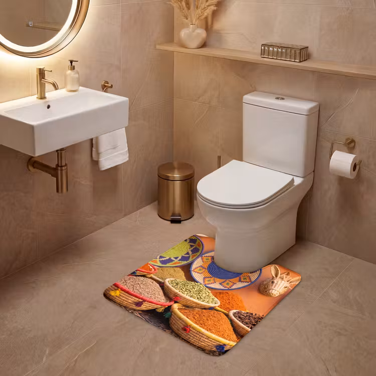 Wc Mat - Eten - Kleurrijk - Cultuur — 3