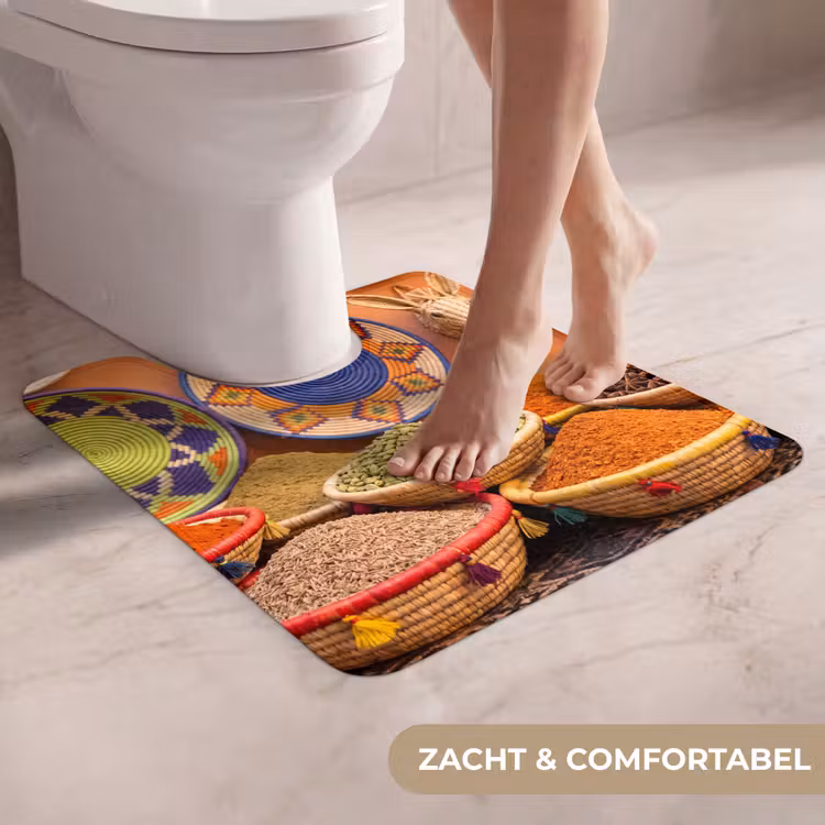 Wc Mat - Eten - Kleurrijk - Cultuur — 5