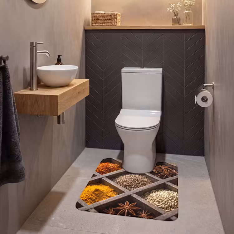 Wc Mat - Kruiden - Houten - Eten — 2