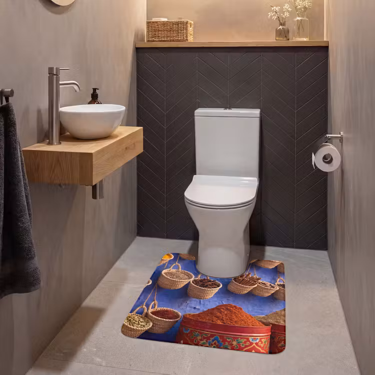 Wc Mat - Kruiden - Manden - Markt — 2