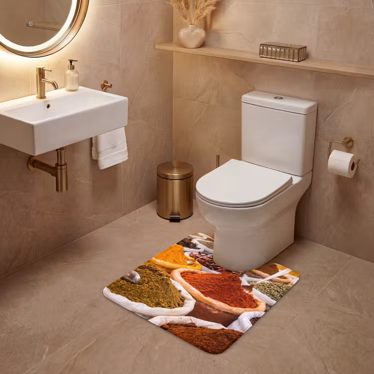 Wc Mat - Kruiden - Markt - Eten — 3