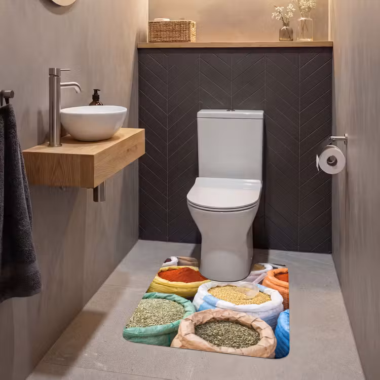 Wc Mat - Kruiden - Zakken - Markt — 2