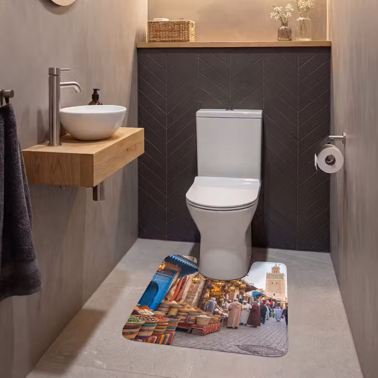 Wc Mat - Markt - Oosters - Kleurrijk — 2