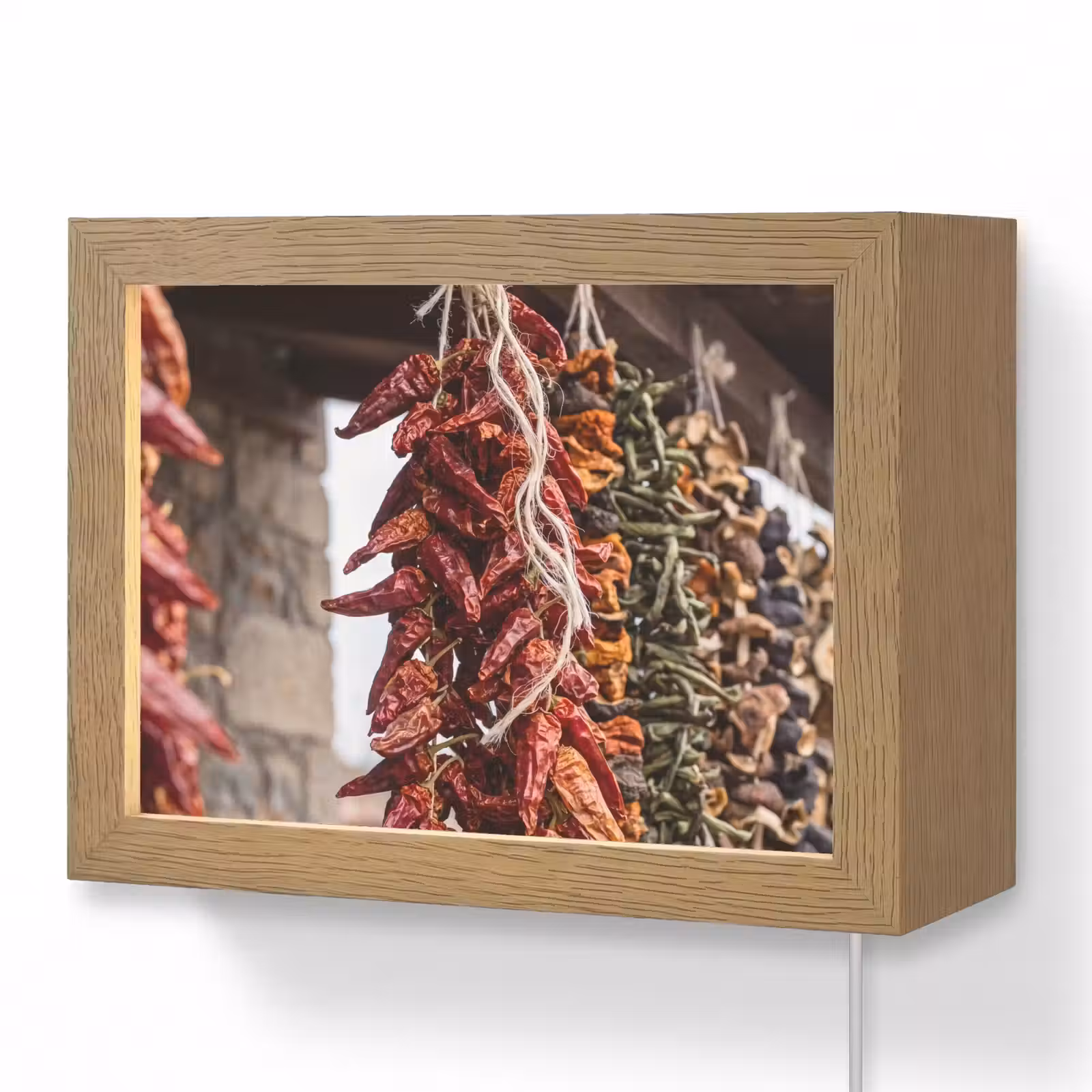 Lightbox - Wandlamp - Rode pepers - Eten — 1