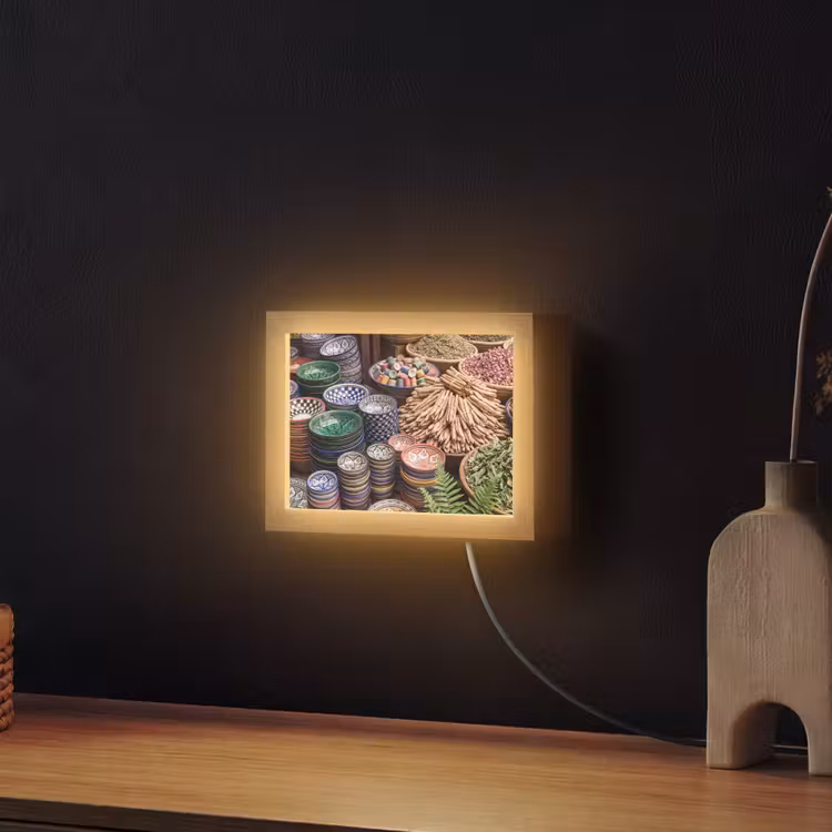 Lightbox - Wandlamp - Aardewerk - Oosters - Kleurrijk — 2