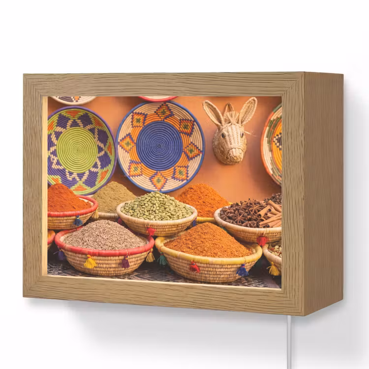 Lightbox - Wandlamp - Eten - Kleurrijk - Cultuur — 1