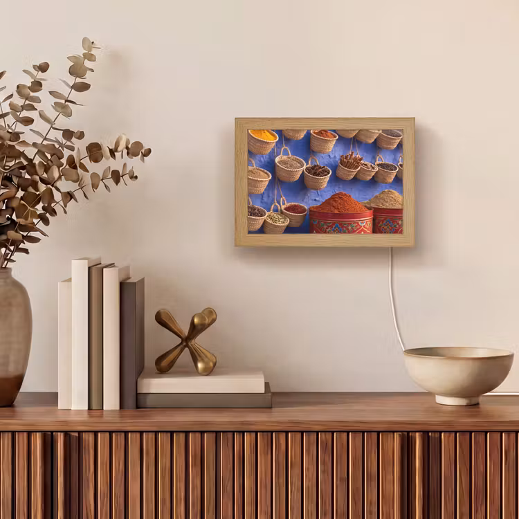 Lightbox - Wandlamp - Kruiden - Manden - Markt — 4