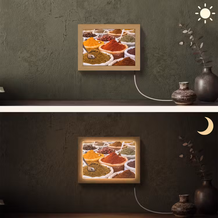 Lightbox - Wandlamp - Kruiden - Markt - Eten — 3