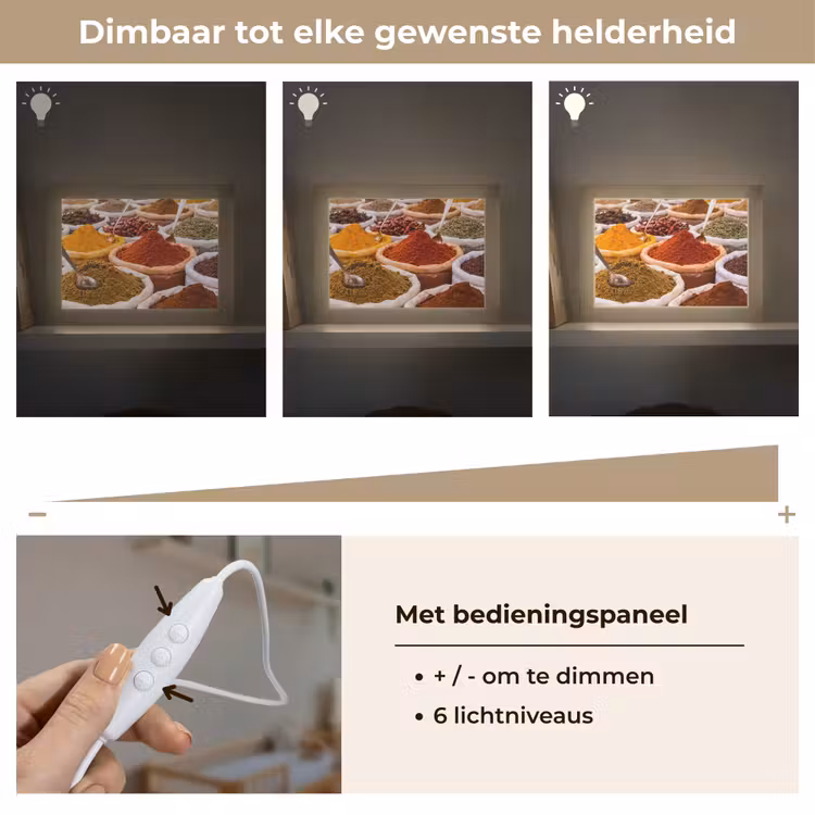 Lightbox - Wandlamp - Kruiden - Markt - Eten — 8