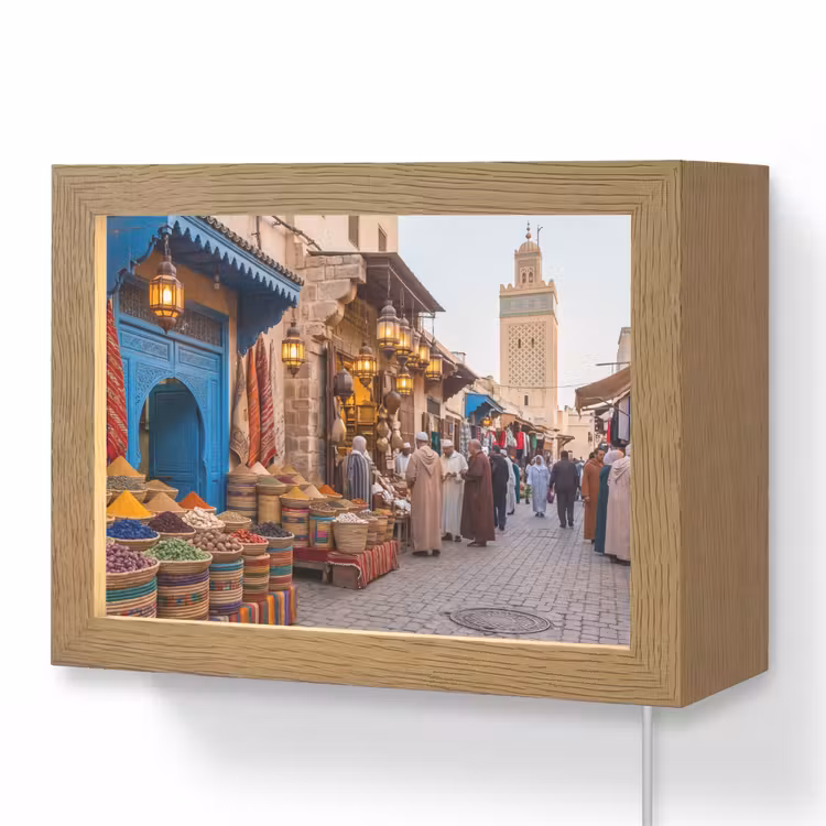 Lightbox - Wandlamp - Markt - Oosters - Kleurrijk — 1