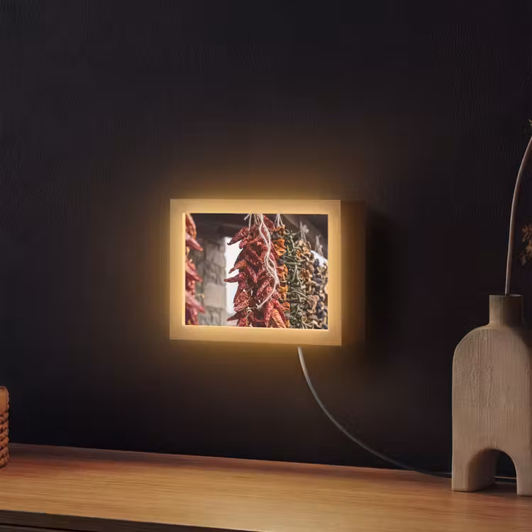 Lightbox - Wandlamp - Rode pepers - Eten — 2