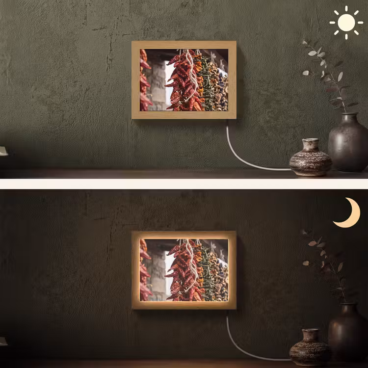 Lightbox - Wandlamp - Rode pepers - Eten — 3