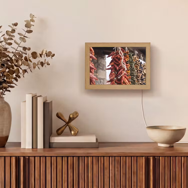 Lightbox - Wandlamp - Rode pepers - Eten — 4