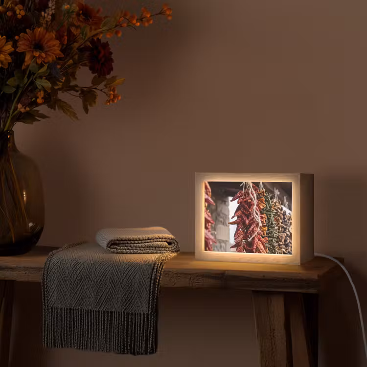 Lightbox - Wandlamp - Rode pepers - Eten — 5