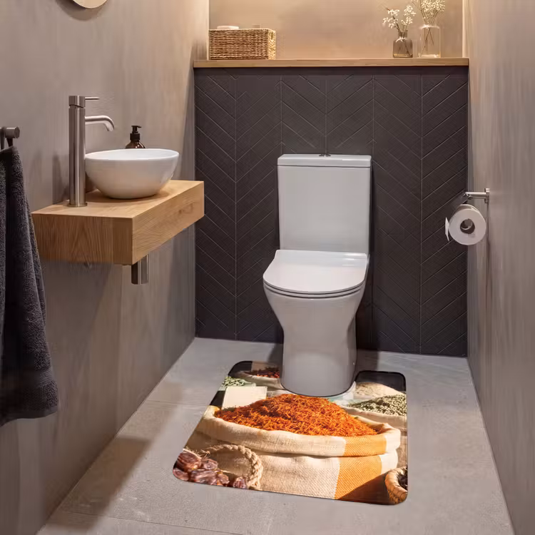 Wc Mat - Kruiden - Markt - Kleurrijk — 2