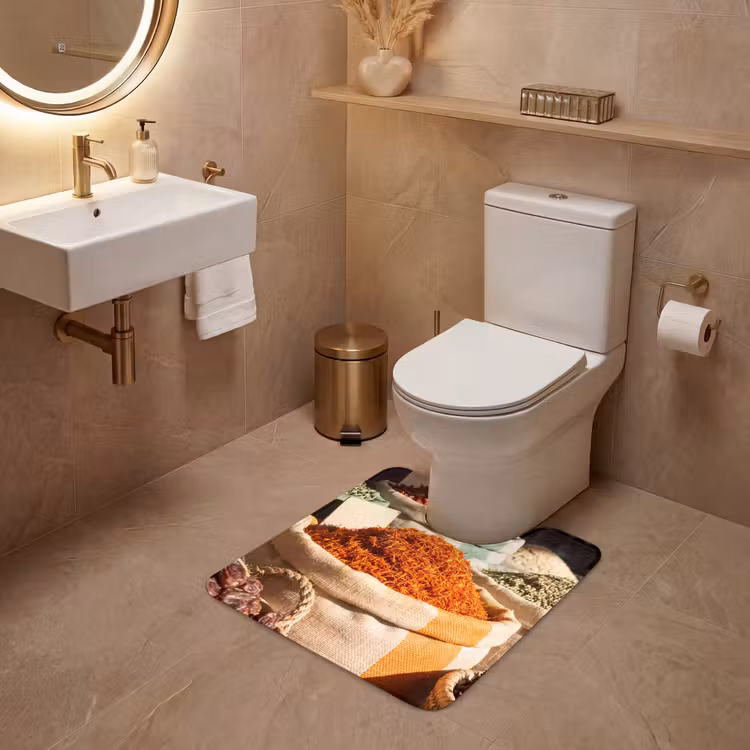 Wc Mat - Kruiden - Markt - Kleurrijk — 3