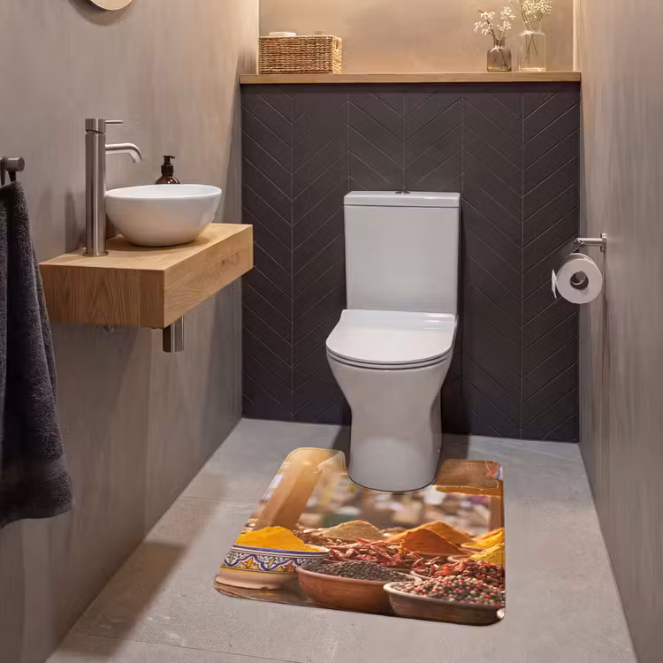 Wc Mat - Specerijen - Markt - Kleurrijk — 2