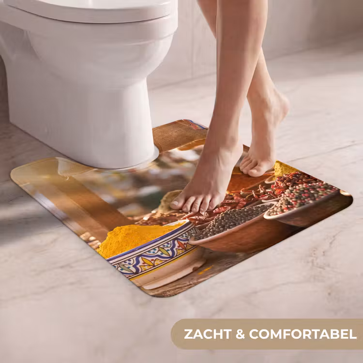 Wc Mat - Specerijen - Markt - Kleurrijk — 5