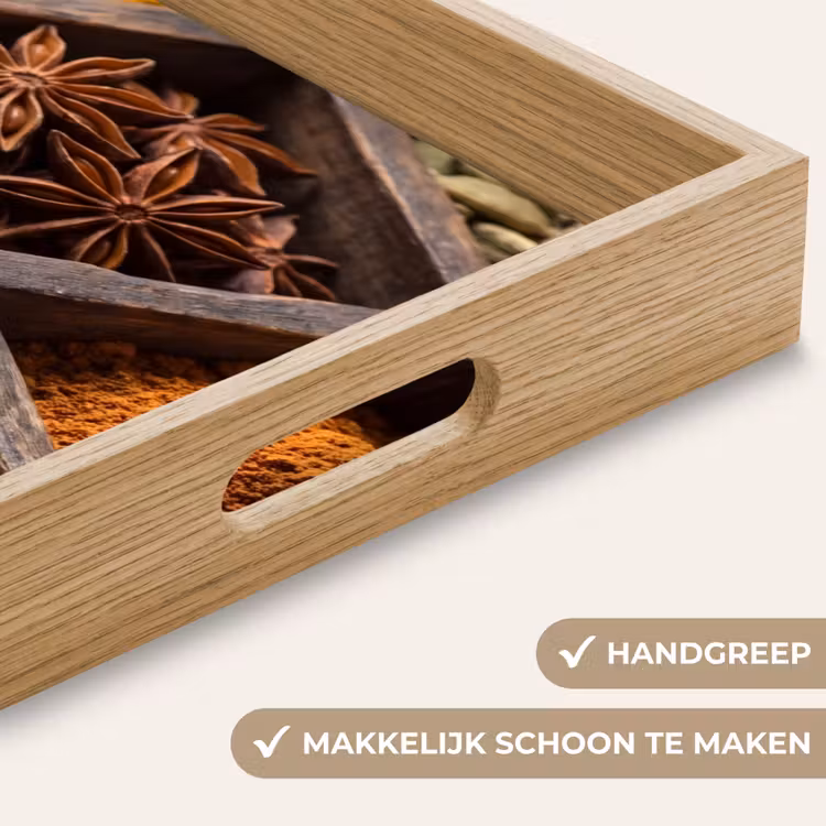 Dienblad - Kruiden - Houten - Eten — 5
