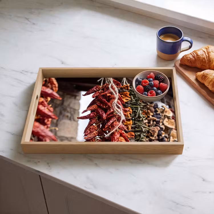 Dienblad - Rode pepers - Eten — 4