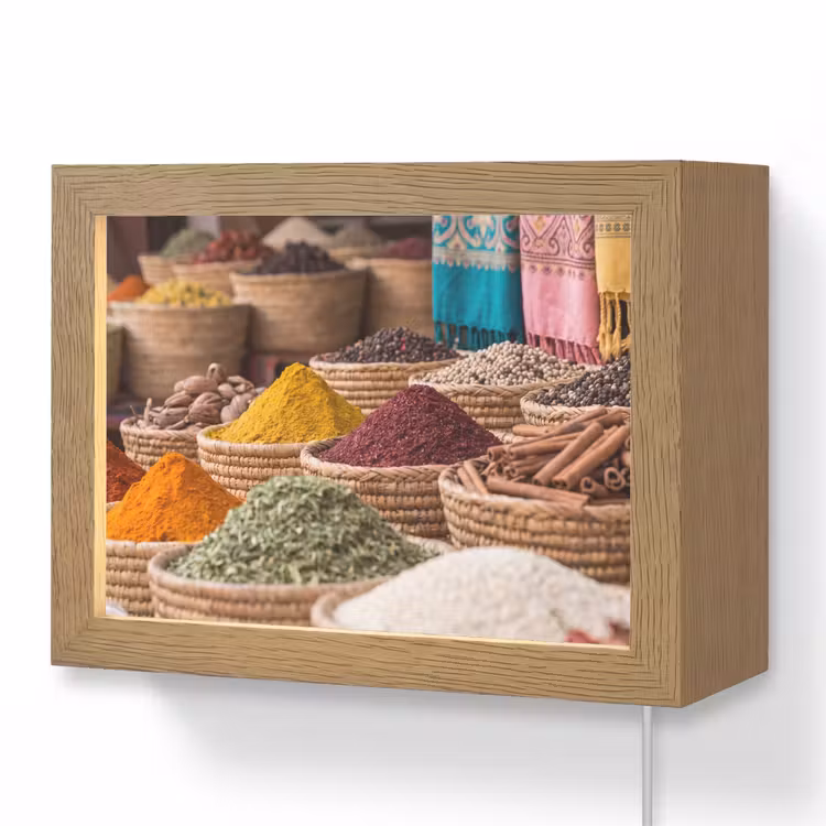 Lightbox - Wandlamp - Kruiden - Manden - Oosters — 1