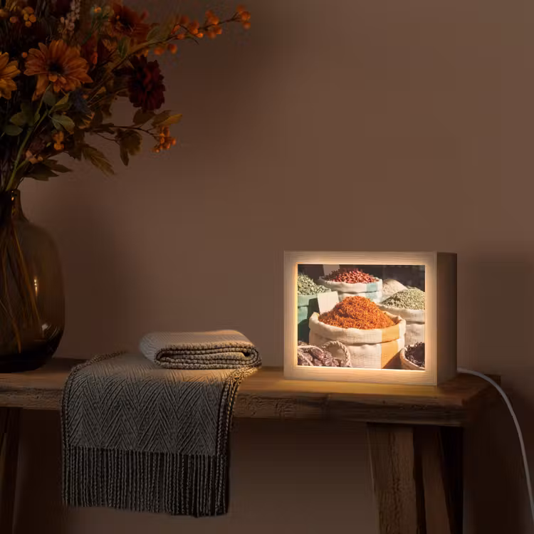 Lightbox - Wandlamp - Kruiden - Markt - Kleurrijk — 5