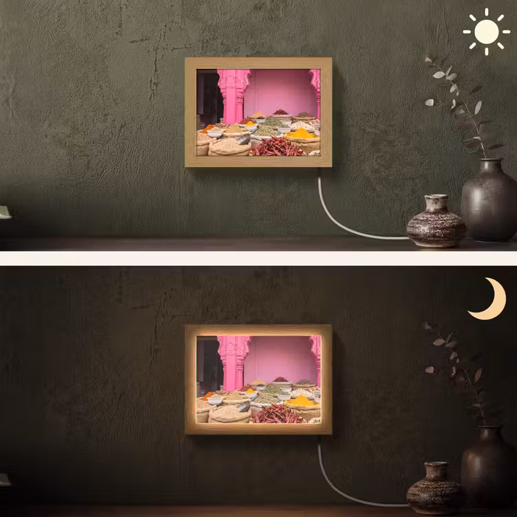 Lightbox - Wandlamp - Kruiden - Markt - Roze — 3