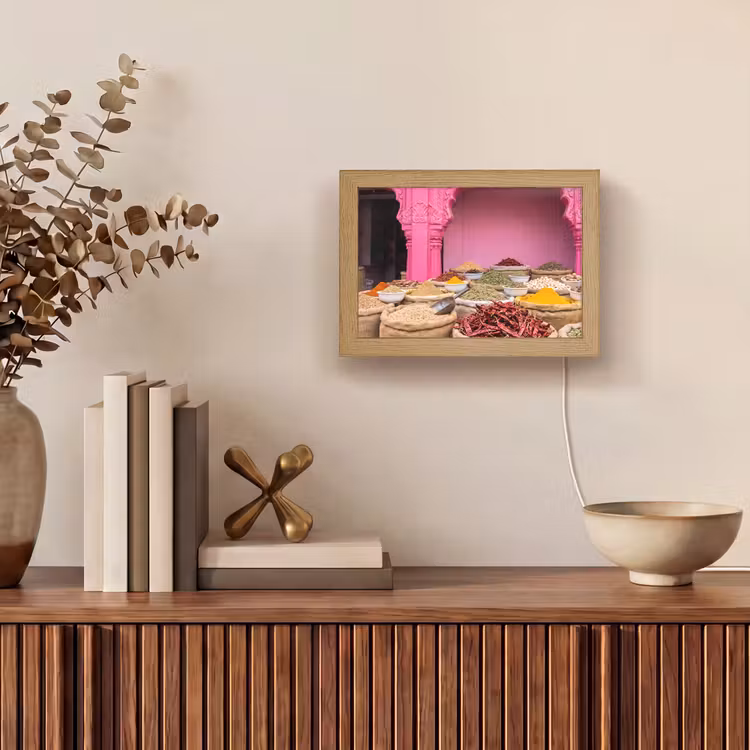 Lightbox - Wandlamp - Kruiden - Markt - Roze — 4