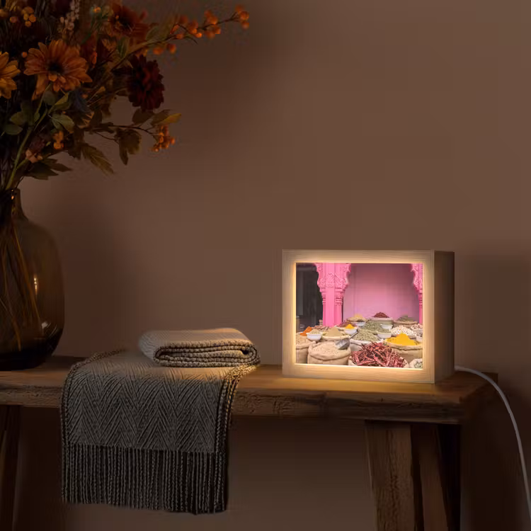 Lightbox - Wandlamp - Kruiden - Markt - Roze — 5