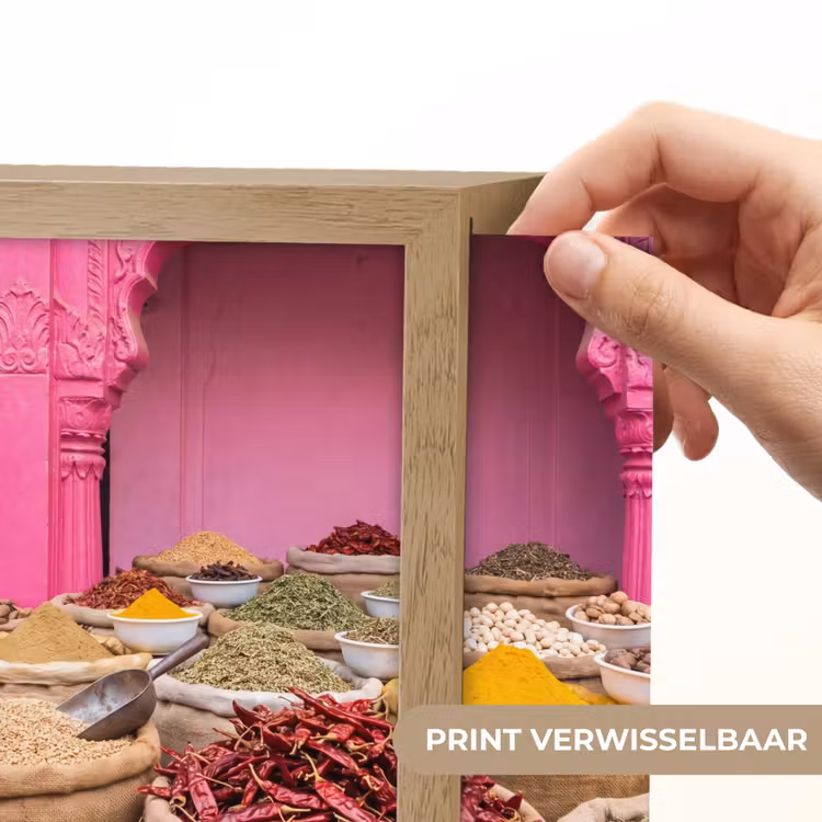 Lightbox - Wandlamp - Kruiden - Markt - Roze — 6