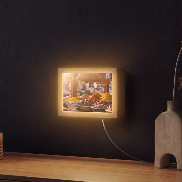 Lightbox - Wandlamp - Specerijen - Markt - Kleurrijk — 2