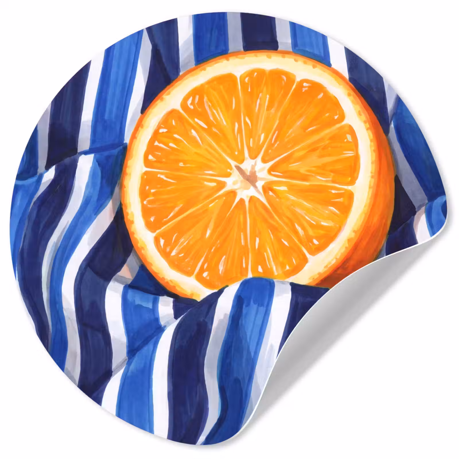Behangcirkel - Eten - Fruit - Oranje — 1
