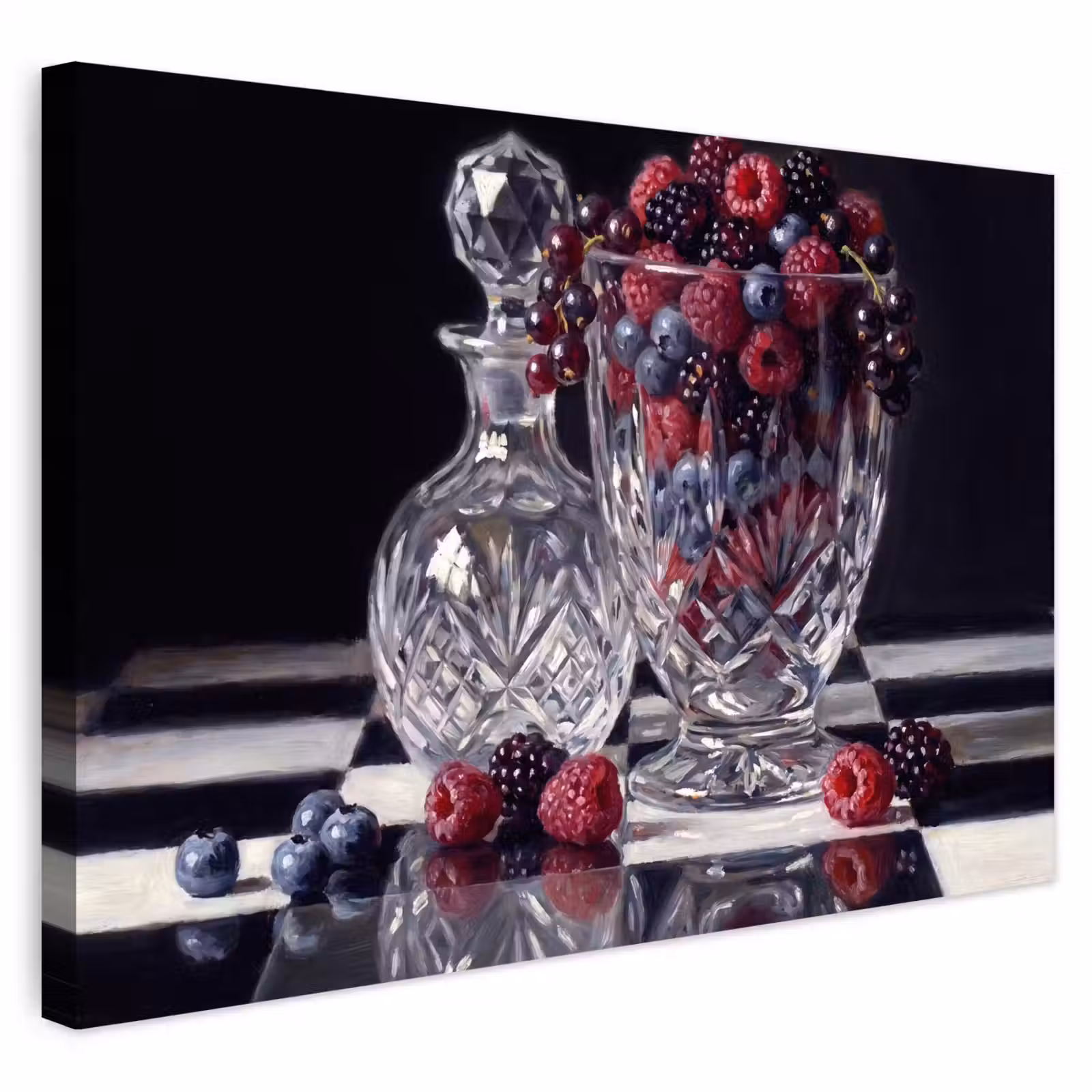 Buiten canvas - Bessen - Kristal - Stilleven — 1