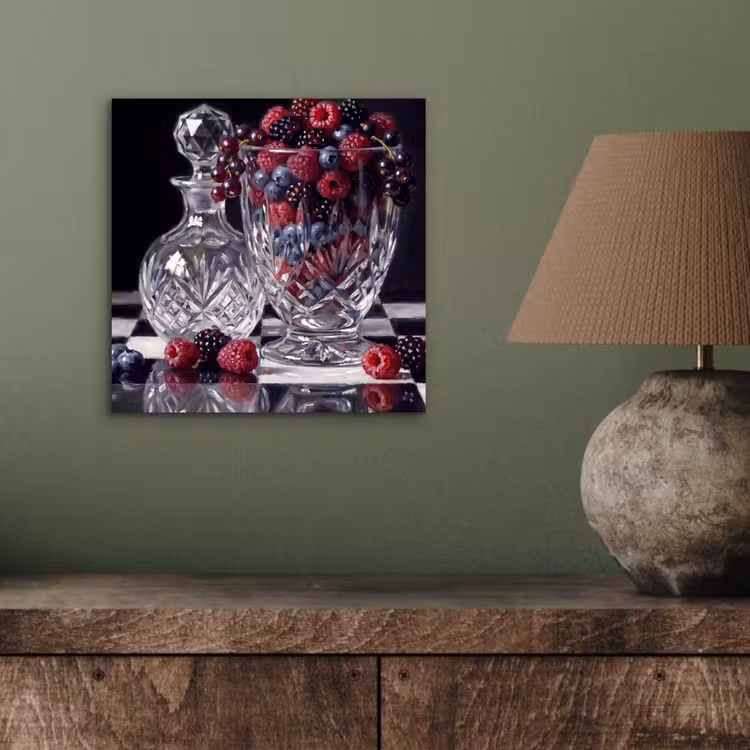 Aluminium schilderij - Bessen - Kristal - Stilleven — 3