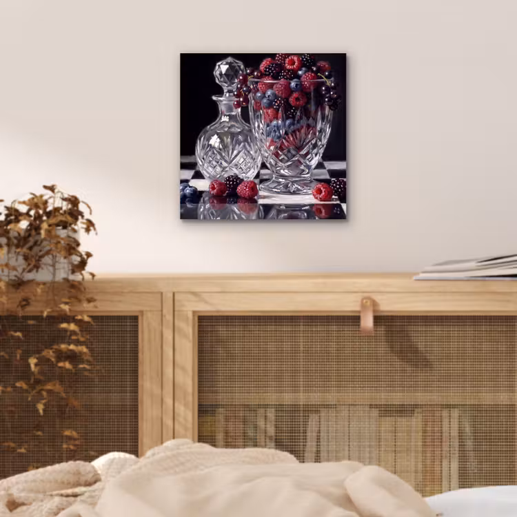 Aluminium schilderij - Bessen - Kristal - Stilleven — 4