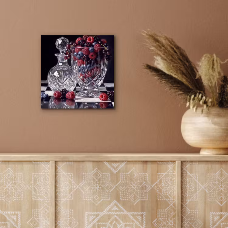Aluminium schilderij - Bessen - Kristal - Stilleven — 5