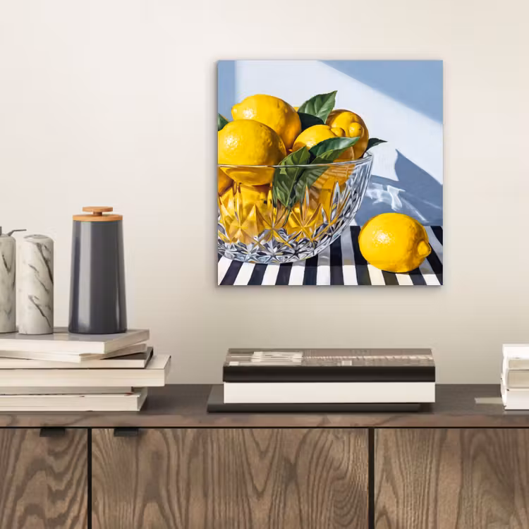 Aluminium schilderij - Citroenen - Fruit - Geel — 2