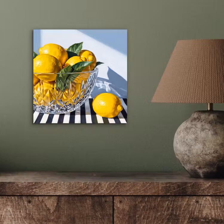 Aluminium schilderij - Citroenen - Fruit - Geel — 3