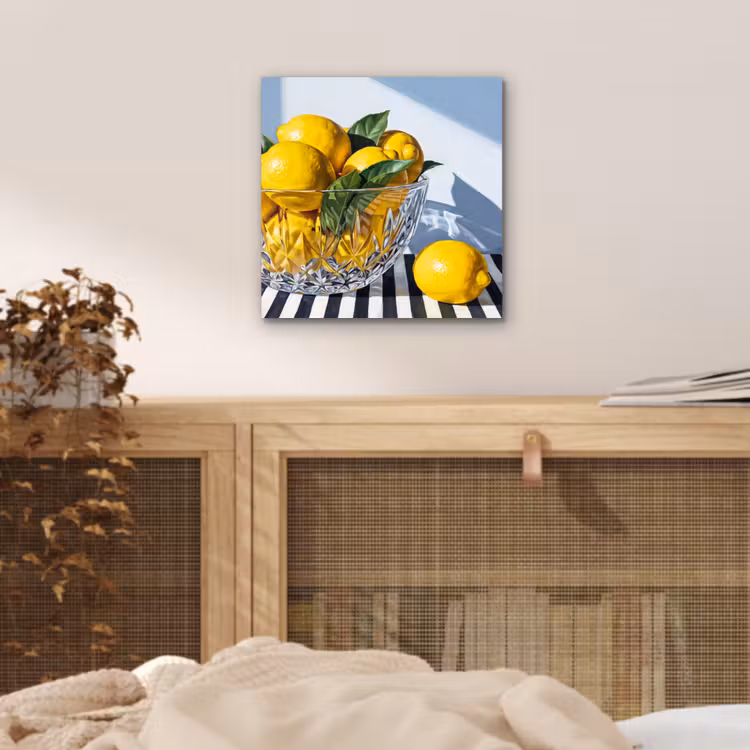 Aluminium schilderij - Citroenen - Fruit - Geel — 4