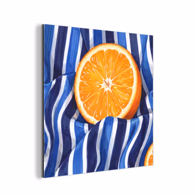 Aluminium schilderij - Eten - Fruit - Oranje — 1