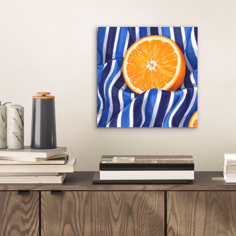 Aluminium schilderij - Eten - Fruit - Oranje — 2