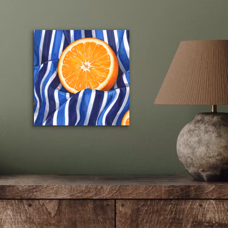 Aluminium schilderij - Eten - Fruit - Oranje — 3