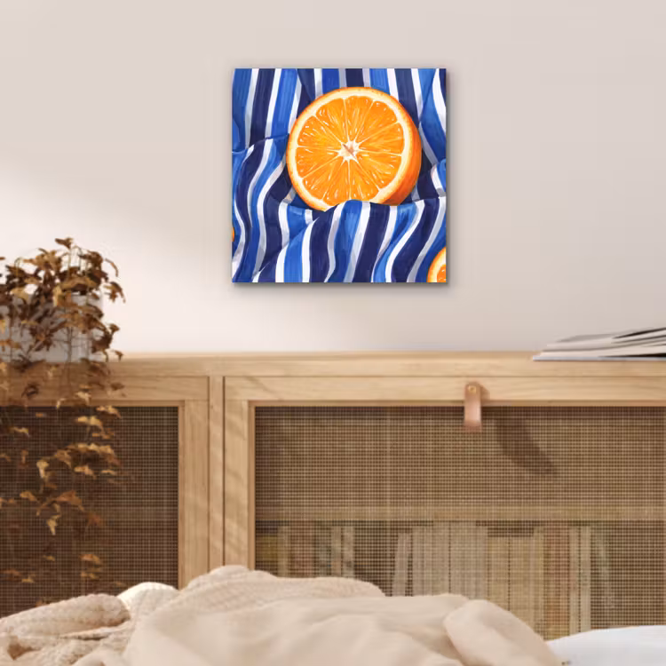 Aluminium schilderij - Eten - Fruit - Oranje — 4