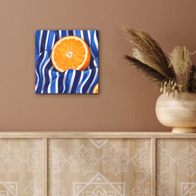 Aluminium schilderij - Eten - Fruit - Oranje — 5